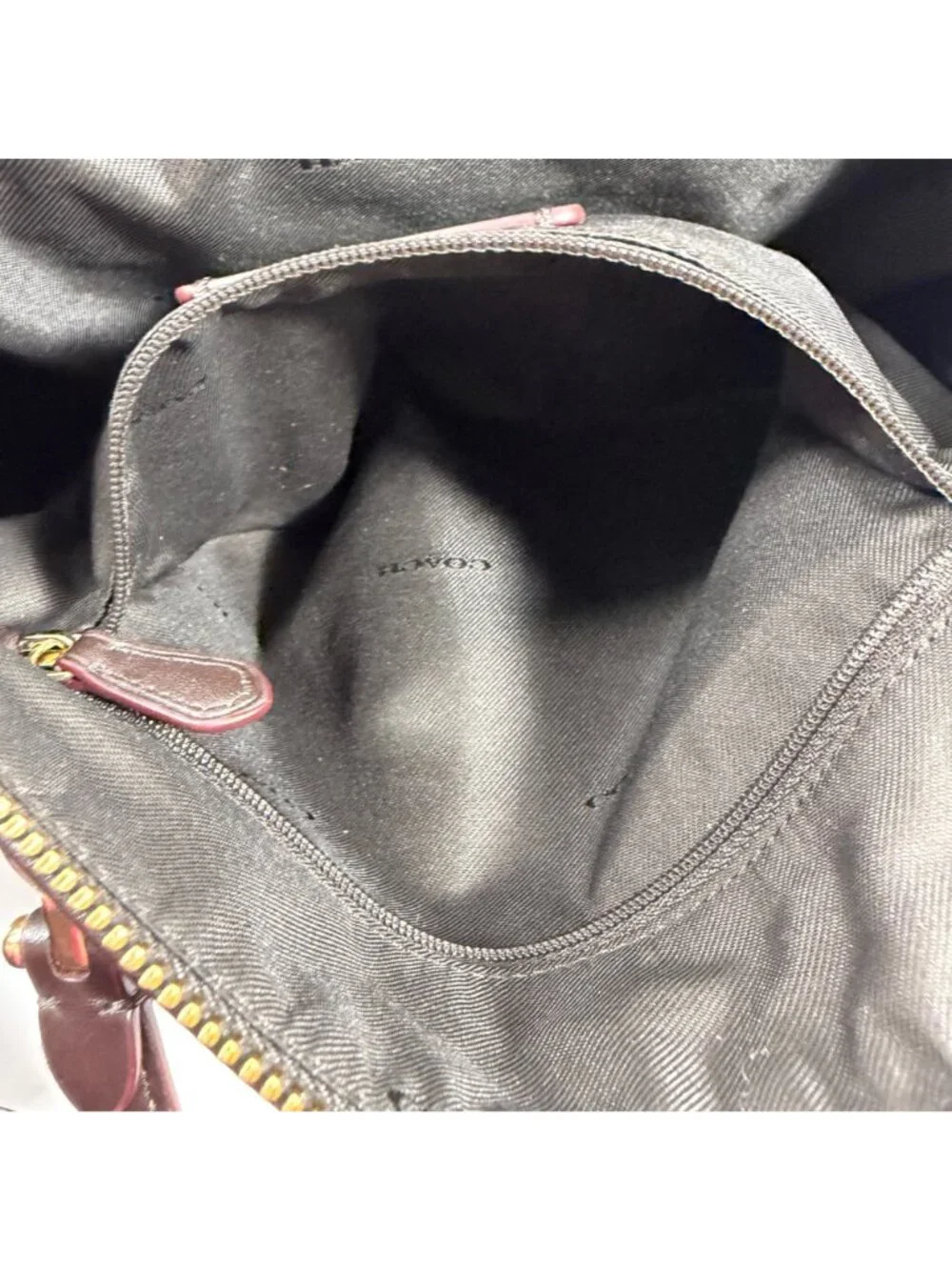 COACH Prairie Satchel Signature Logo Tan Jacquard Shoulder Bag Satchel 58875 EUC